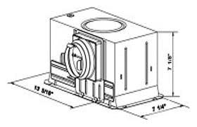 Aero Pure Aero Pure A515A W Quiet Bathroom Fan with Heat and Light, White