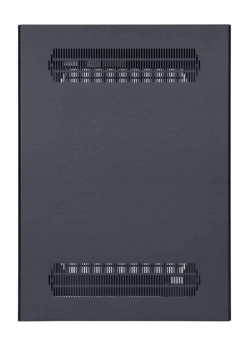 Lowell Lowell LER-1827 LER Series 18U x 27 Inches Deep Enclosed AV Rack with Recessed Rear Door with Key Lock; Welded Top and Sides with Vents; 1-Pair Fully Adjustable Rails Tapped 10-32