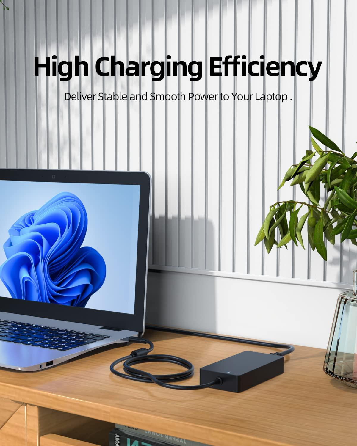 Dexpt 90 Watt AC Adapter Replacement Fit for Dell 90W Laptop Charger USB C - (Compatible with LA90PM170 DA90PM170 DA65NM170)