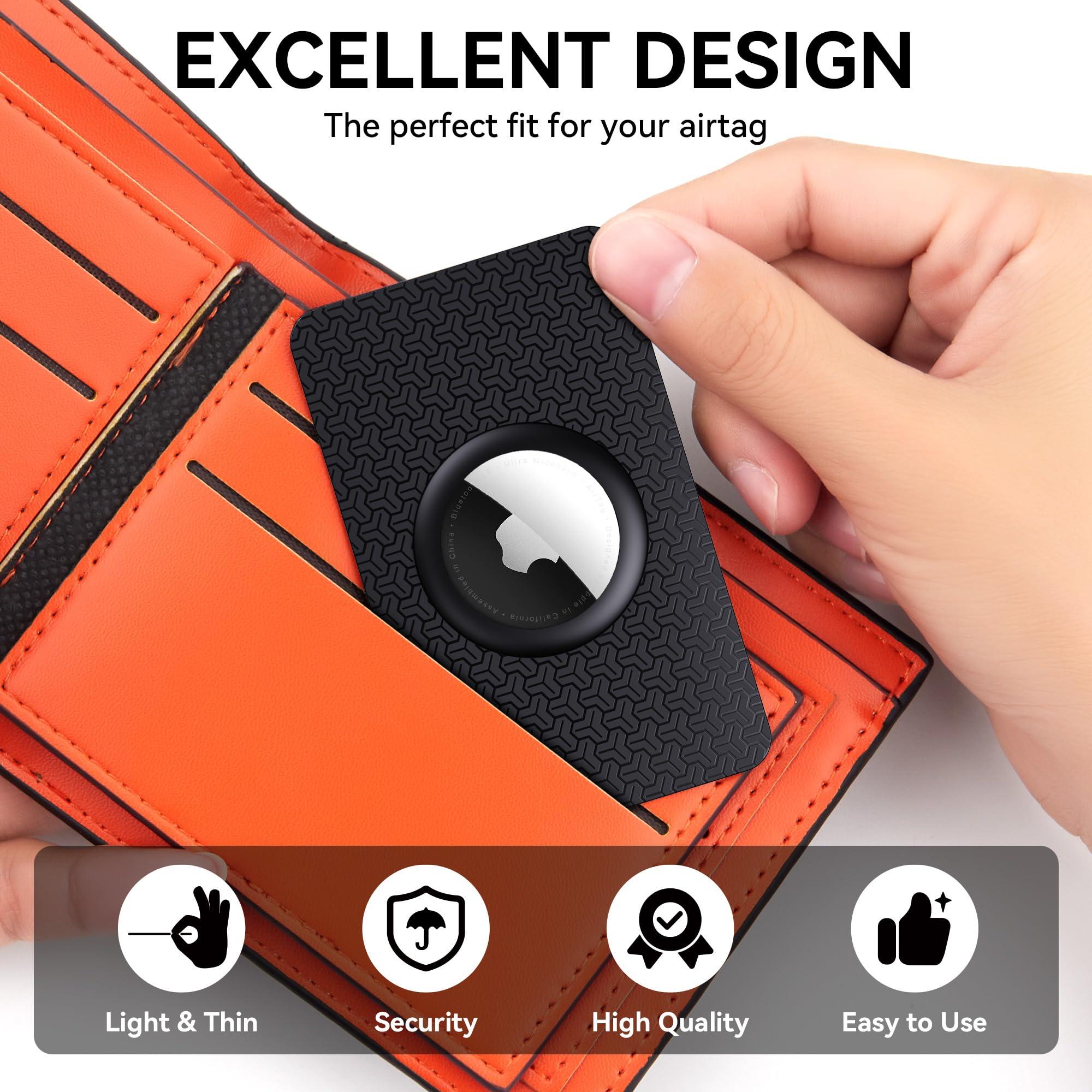 citymore AirTag Wallet Holder Slim Card Insert [2 Pack] Flexible Thin Airtag Wallet Card Case Cover Compatible with Apple AirTag,for Badge, Gift,Business Card Cases,Air Tag Case Accessories,Patent Pending