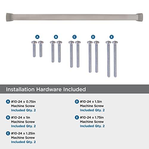 Amerock Amerock | Appliance Pull | Satin Nickel | 18 inch (457 mm) Center to Center | Revitalize | 1 Pack | Drawer Pull | Drawer Handle | Cabinet Hardware