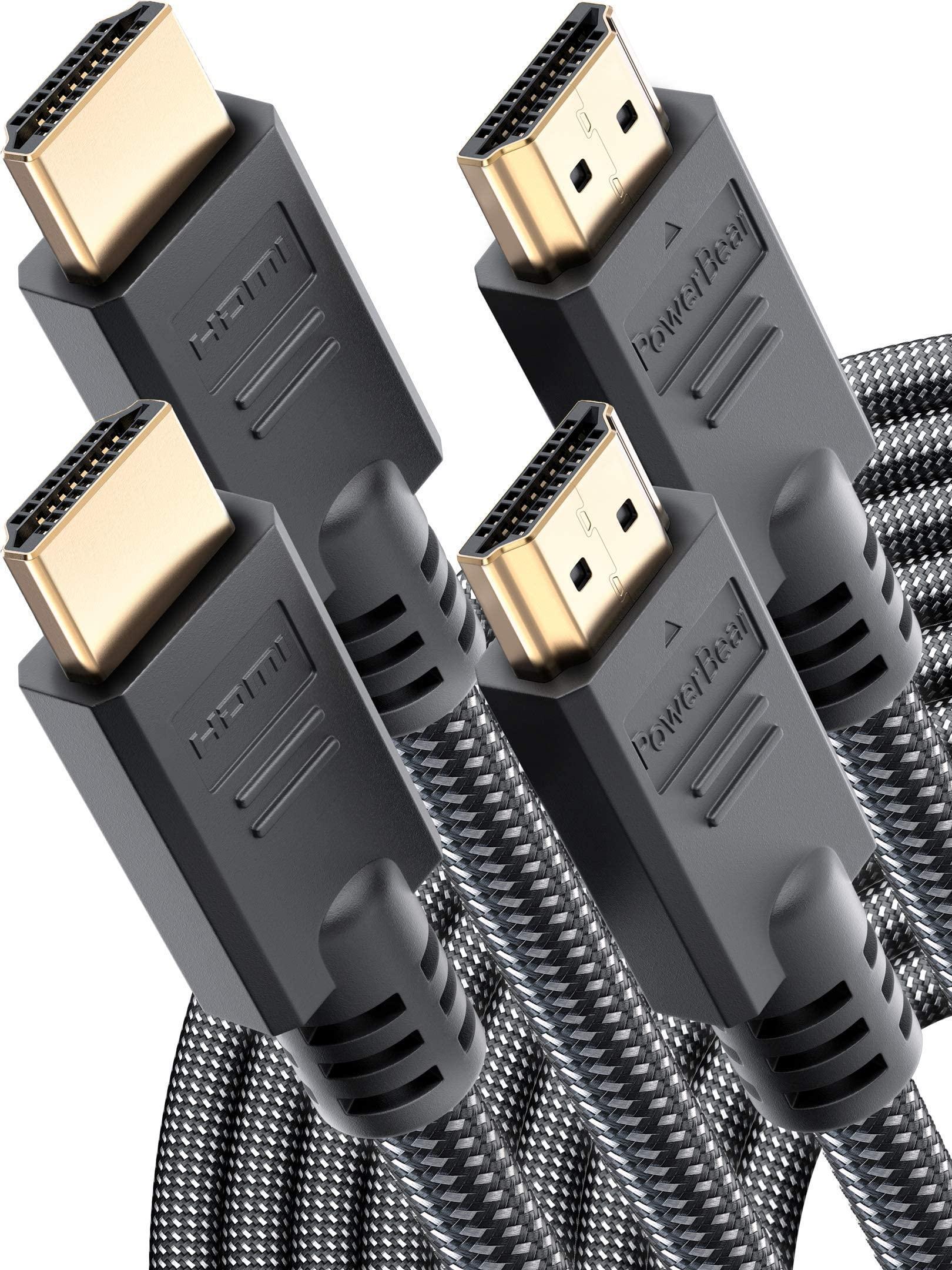 PowerBear PowerBear 4K HDMI Cable 10 ft & 25 ft Bundle