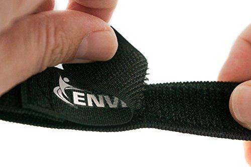 ENVISIONED Elastic Reusable Cinch Straps 1.5" x 20" - 6 Pack Multipurpose Quality Hook and Loop Securing Straps