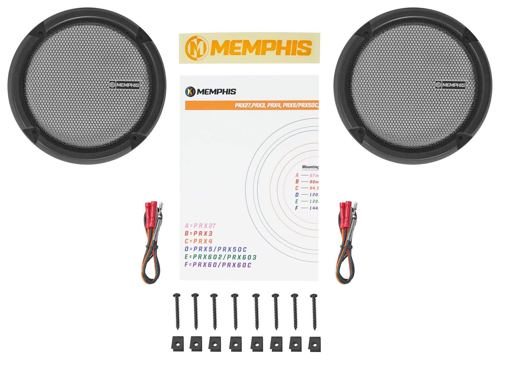Memphis Memphis (4) Audio PRX5 5.25" 60 Watt 2-Way Car Audio Speakers w/Pivot Tweeters