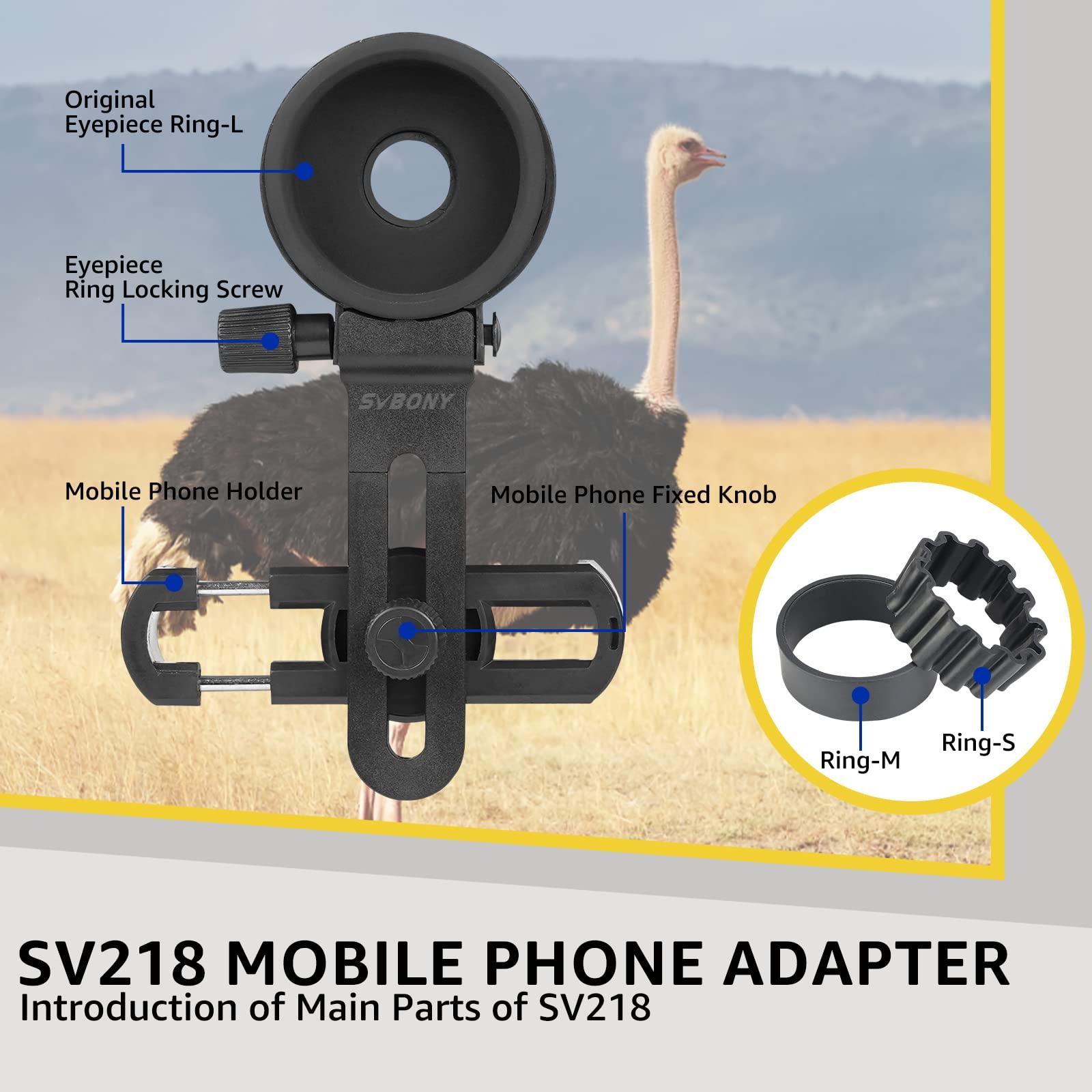 SVBONY SVBONY SV28 Spotting Scopes Bundle with SV218 Phone Mount