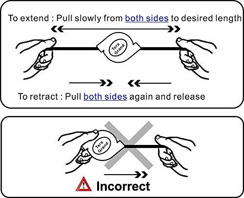Tera Grand Tera Grand Premium 4K High-Speed HDMI 2.0 Retractable Cable, Extends up to 4.25 feet - Supports 4K Ultra HD, 3D, ARC, HDR, and Ethernet Channel