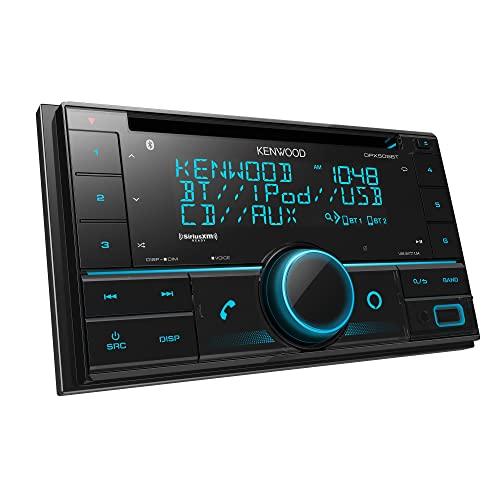 Kenwood KENWOOD DPX505BT Double DIN in-Dash CD Car Stereo. AM/FM with Bluetooth, Amazon Alexa Voice Control, High-Contrast 3-line Display with Variable-Color Illumination, SiriusXM