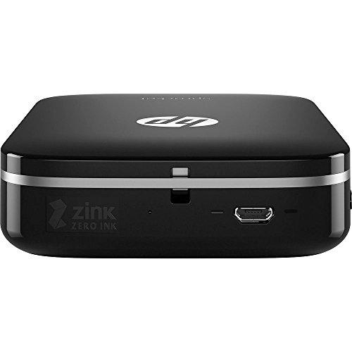 HP Sprocket HP Sprocket Portable Photo Printer, Print Social Media Photos on 2x3" Sticky-Backed Paper - Black (X7N08A)