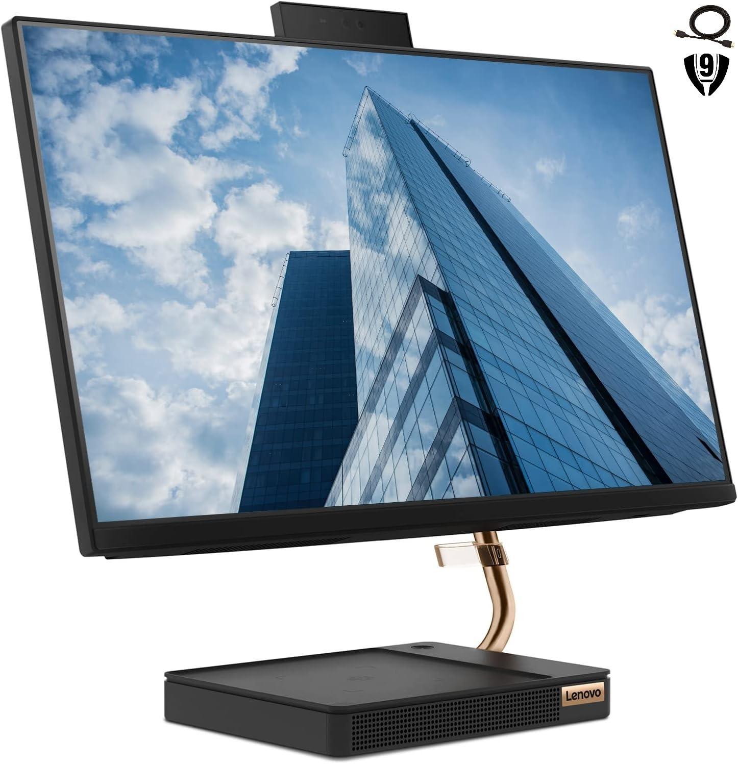 Lenovo Lenovo Ideacentre A540 23.8\" FHD All-in-One Desktop, AMD Ryzen 5 Pro 4650GE, 16GB RAM 1TB PCIe SSD, Webcam, HDMI, Wireless Keyboard & Mouse, Windows 10 Pro, Black