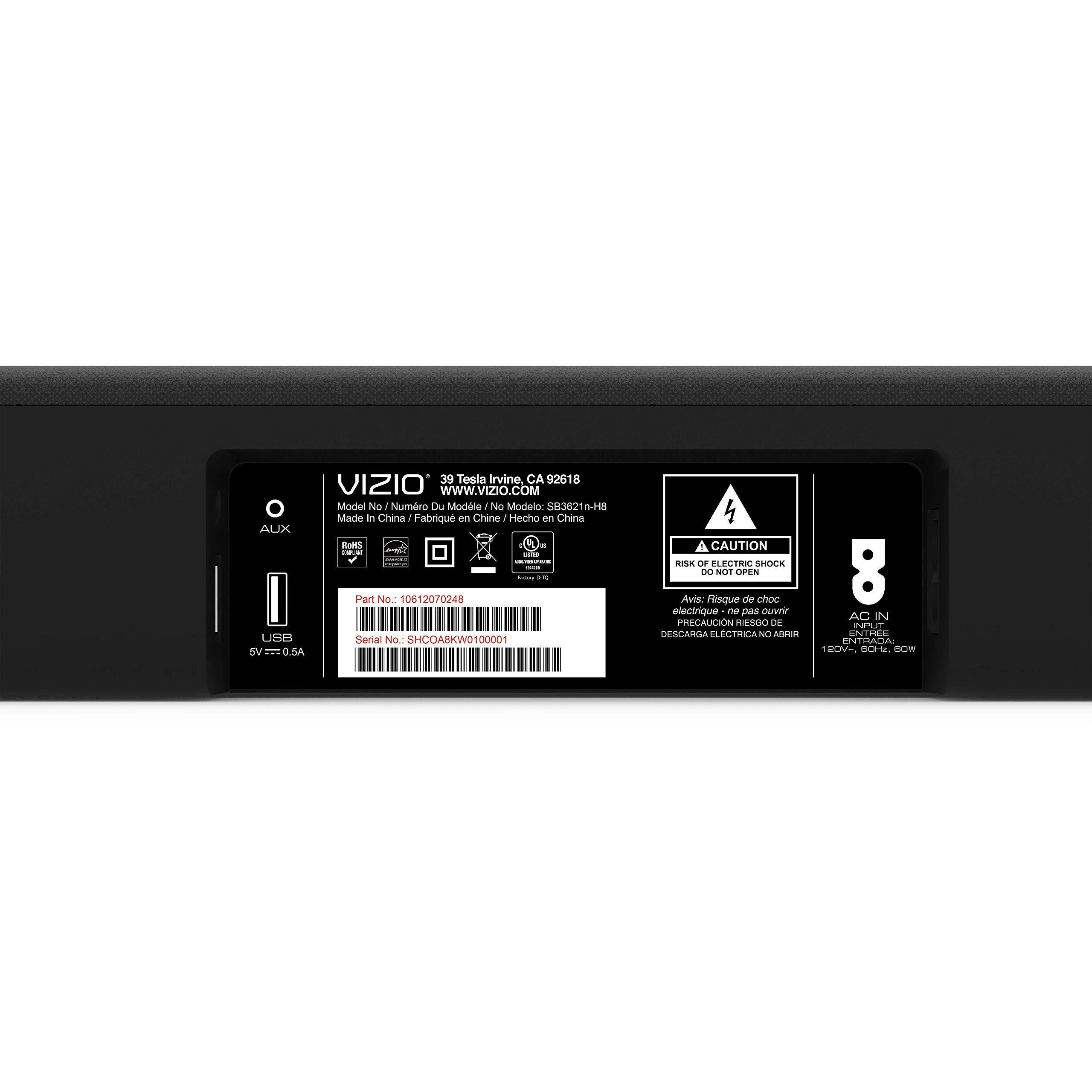 VIZIO Vizio SB3621n-H8B-RB 36" 2.1 SoundBar System - Certified Refurbished