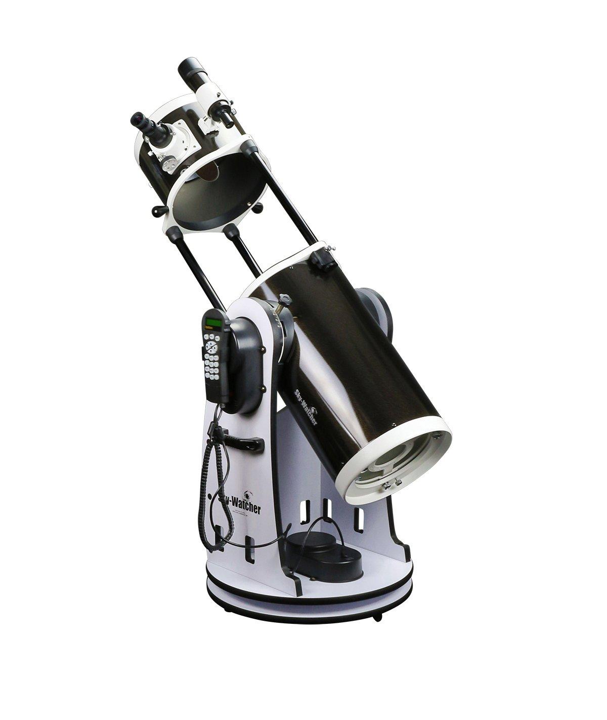 Sky-Watcher SkyWatcher Flextube 250 SynScan Dobsonian 10-inch Collapsible Computerized GoTo Large Aperture Telescope, White, (S11810)