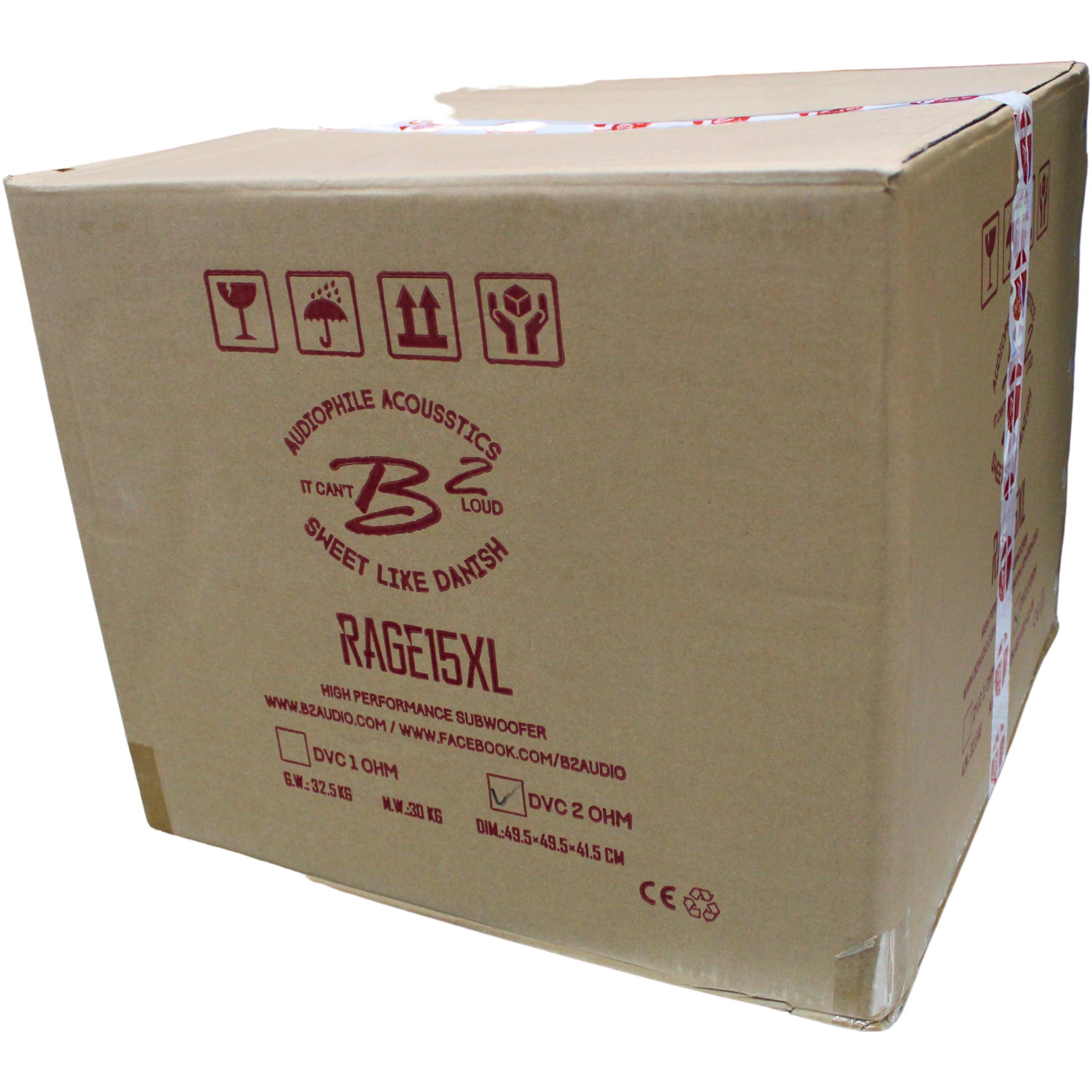 B2 Audio B2 Audio RAGEXL V2 Series 15" 3500W RMS 2-Ohm 3" DVC Subwoofer / RAGEXL15-D2-V2