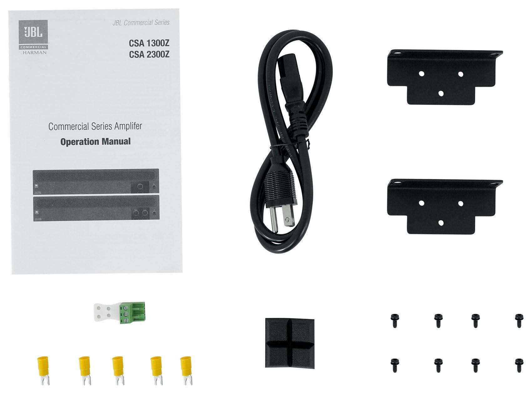 Audiosavings Audiosavings Bundle: (1) JBI CSA1300Z 1 Channel 300w 70v Commercial Amplifier Rack Mount Amp Bundle with (5) 2 Rockville WET-6525B 6.5" 70V Commercial Indoor/Outdoor Wall Speakers in Black (Items 6)