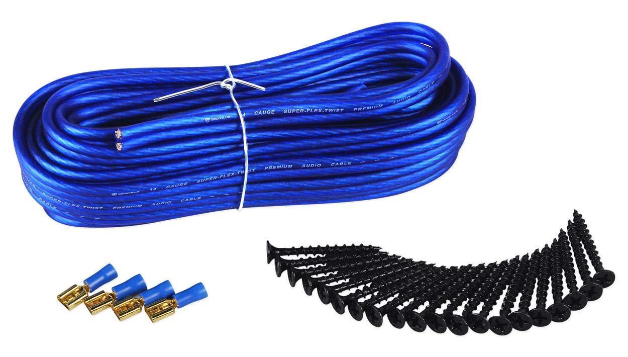 Rockville 2 Rockville K5 W15K5S2 15" 2000w Subwoofers+Sealed Sub Box+Mono Amplifier+Wires