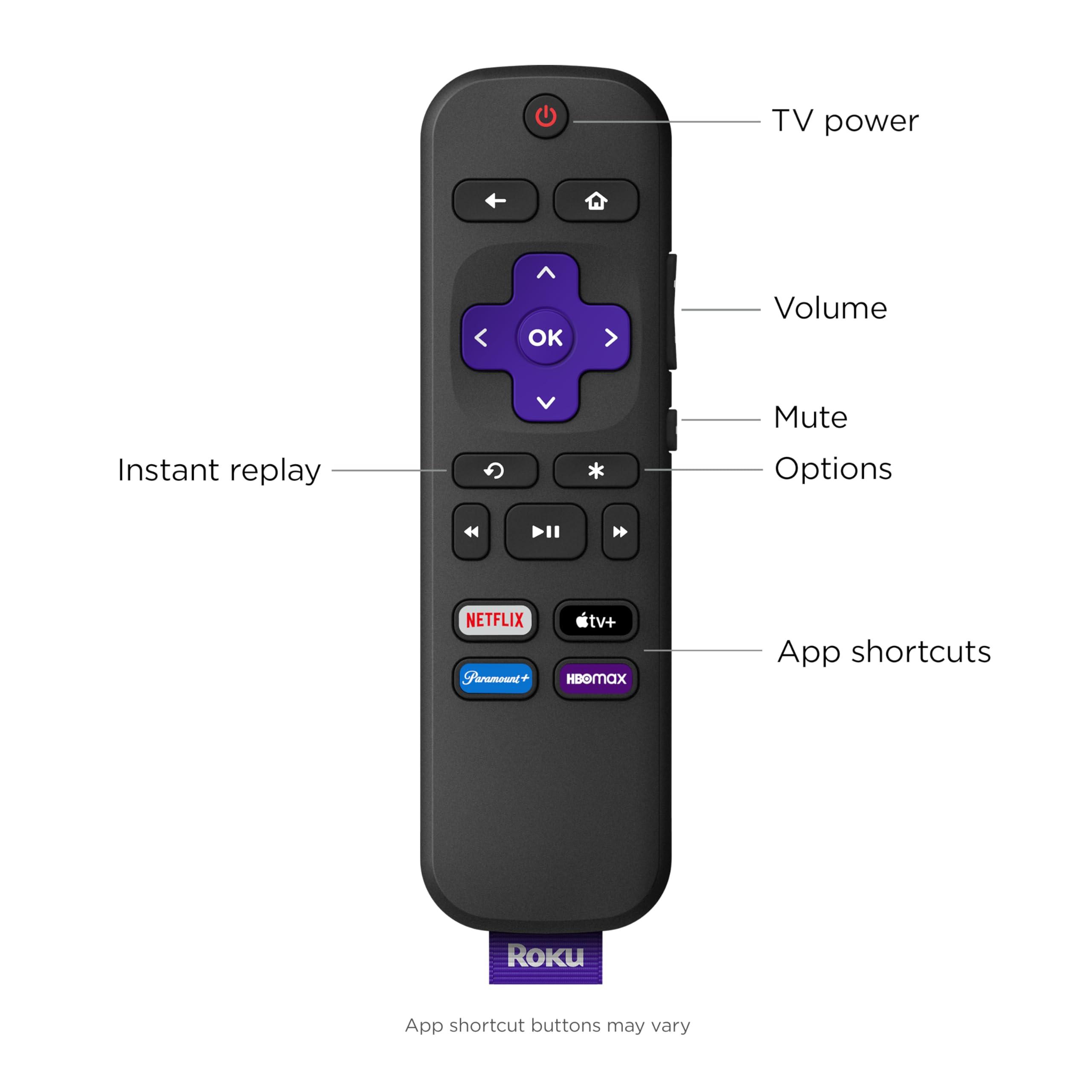 Roku Roku Streambar SE | 2-in-1 TV Soundbar with Built-in 4K/HD/HDR Streaming, Premium Speakers, & Enhanced Speech Clarity for Crisp, Clear Dialogue - Quick Guided Simple Setup