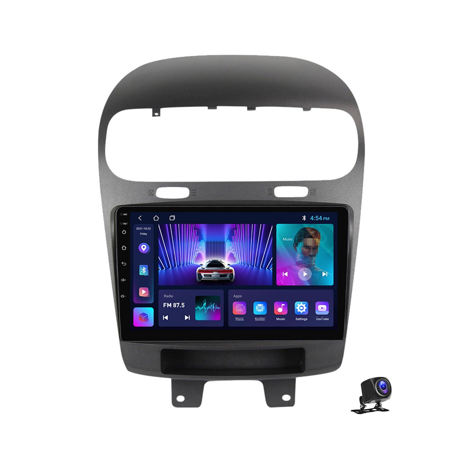 Plusfish Plusfish 9 Inch Android 13 Car Stereo for Dodge Journey 2011~2020 Touch Screen Car Radio Bluetooth Wireless Carplay Android Auto Multimedia Navigation with RDS DSP FM Radio,M100cp 4core 1g+32g