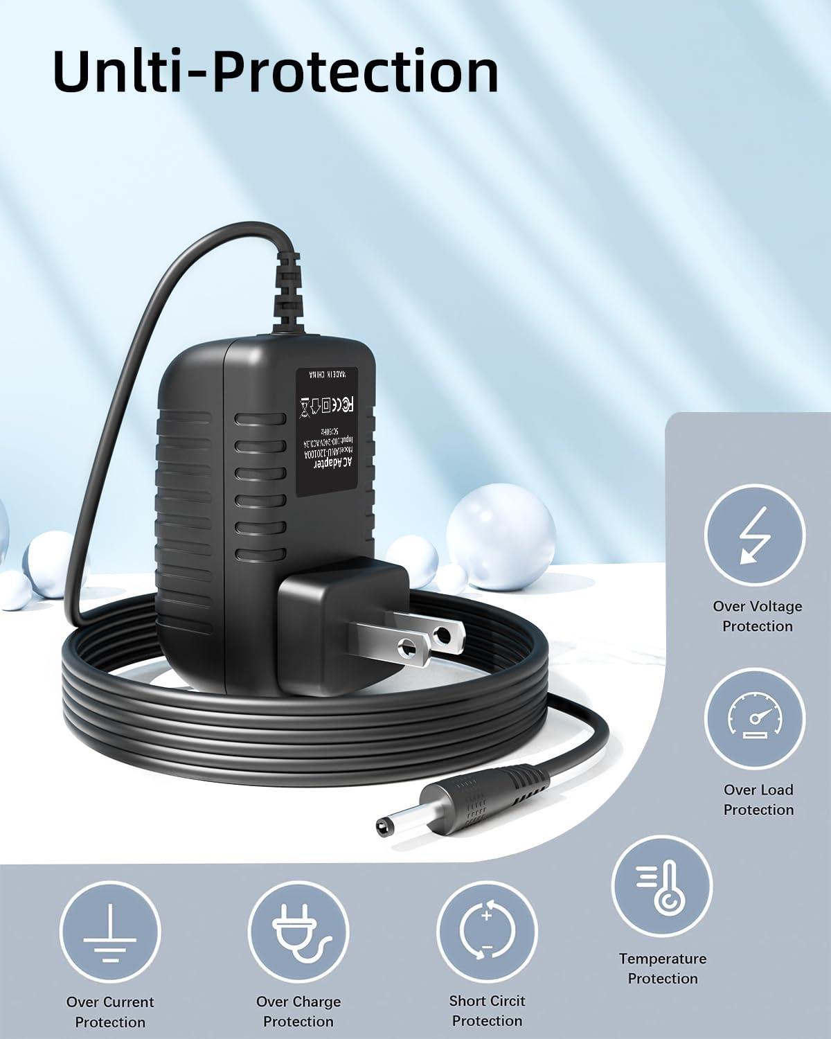 K-MAINS K-MAINS 12V AC/DC Adapter Compatible with RockJam Rock Jam RJ761 RJ-761 BT RJ761BT RJ-761BT 61 Key Electronic Piano Keyboard w/Bluetooth RJ761SK RJ761-SK 12VDC 1000mA 12W DC12V 1A 12.0V Power Supply