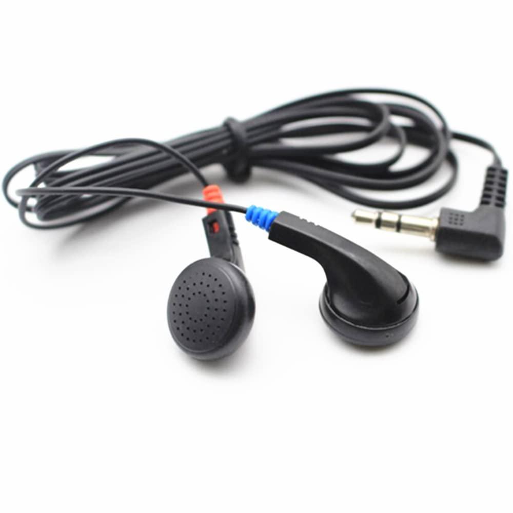 Saidbuds Saidbuds 100 Pack Bulk Classroom Earphones Disposable Earbuds Low Cost Headphones for Schools, Kids, Classrooms,Libraries (Black)