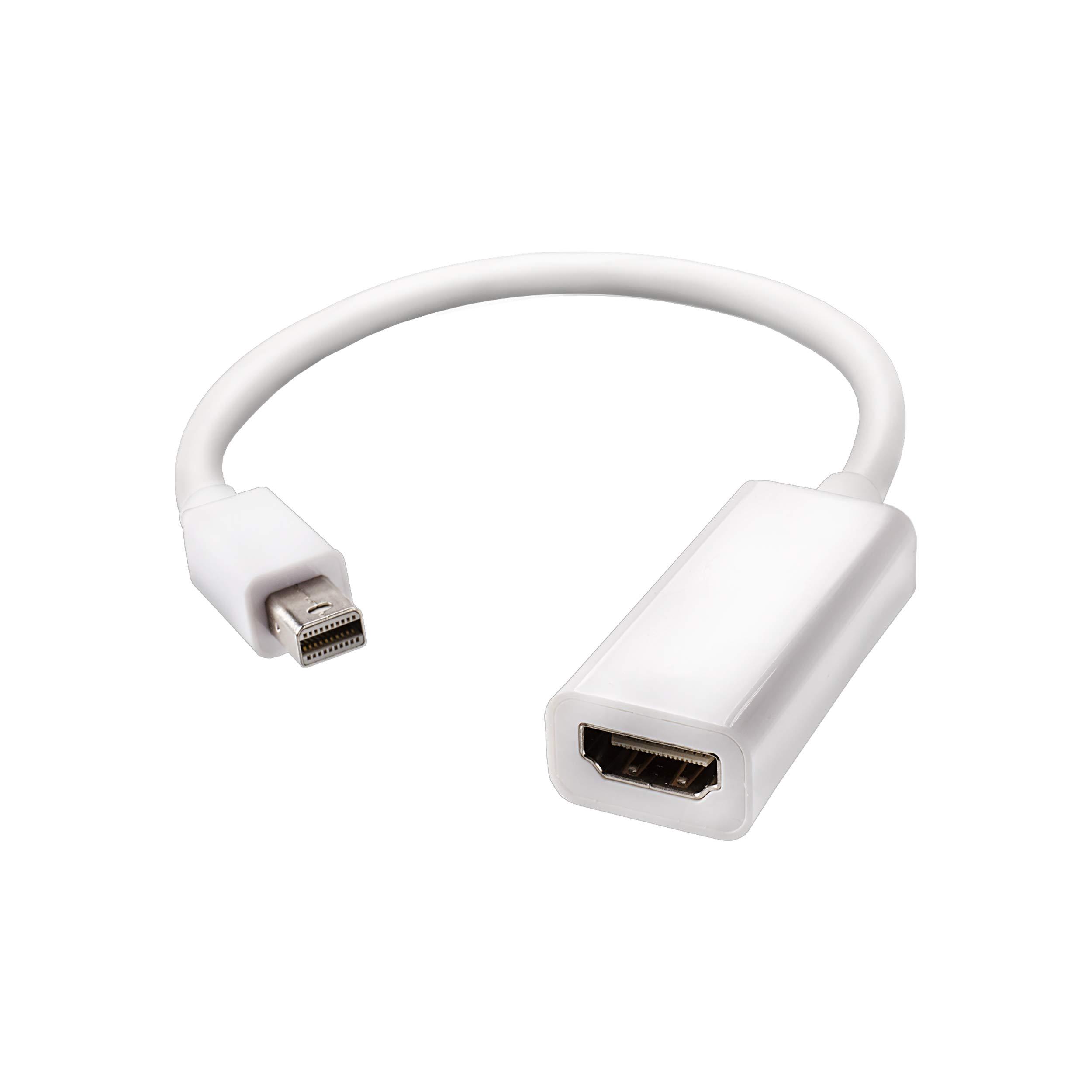 THE CIMPLE CO THE CIMPLE CO Mini DisplayPort to HDMI Adapter - MiniDP to HDMI - Thunderbolt/MiniDP to HDMI Cable Adapter - White - 2 Pack