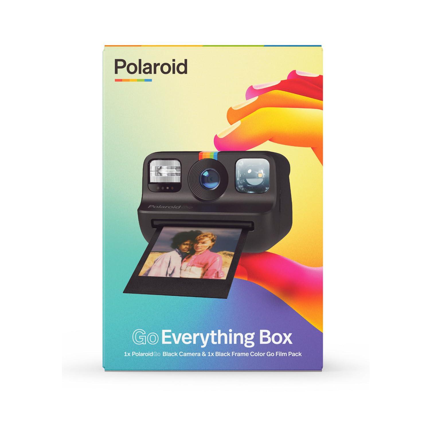 Polaroid Polaroid Go Everything Box Black Camera and Black Frame Instant Film Bundle (6215)