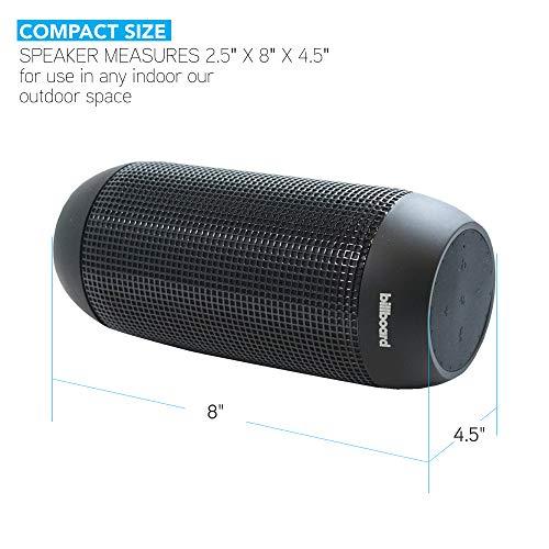 Billboard Billboard BB742 IPX5 Water-Resistant Bluetooth Wireless Speaker With Enhanced Bass, USB & SD Inputs, and Mini Stereo Inputs - Black