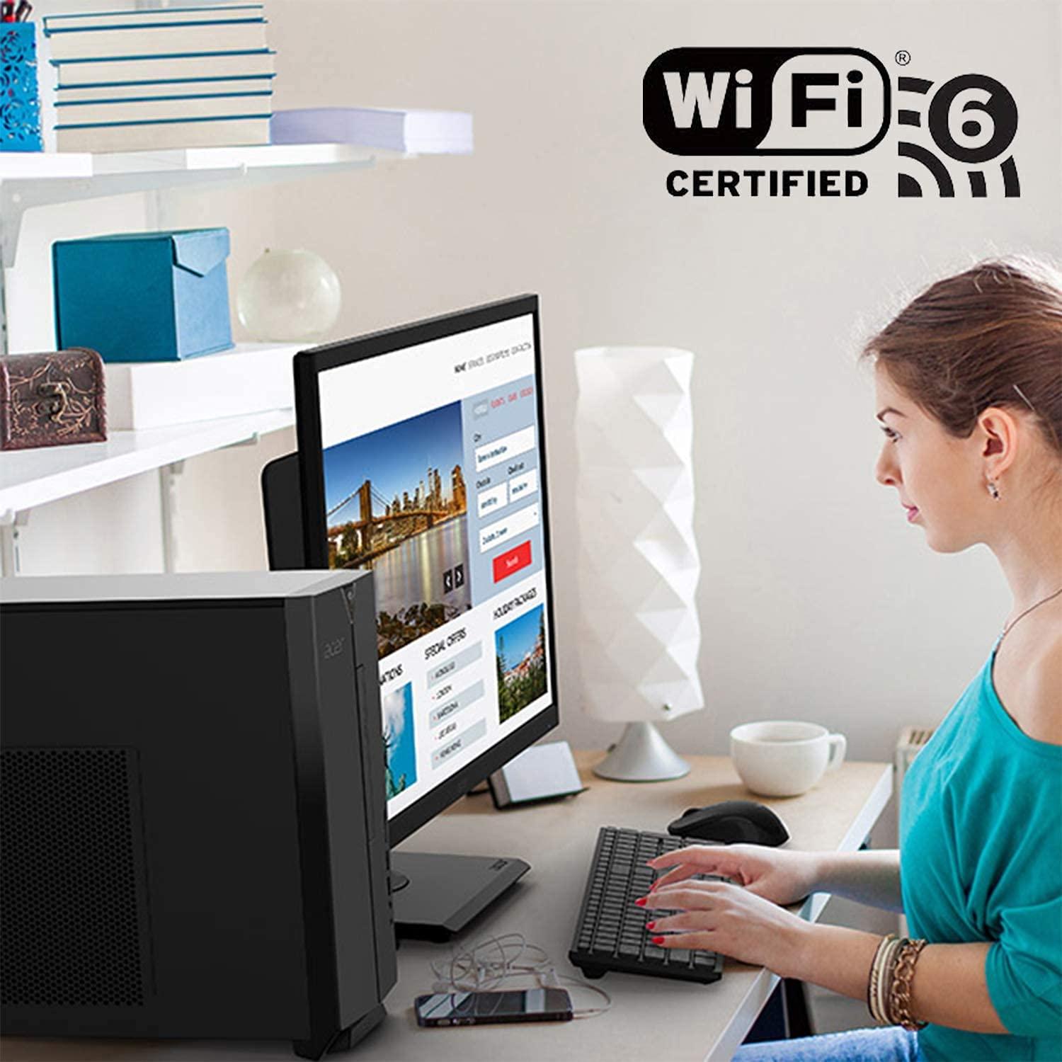 acer acer Aspire Mini Tower Desktop 2022, 10th Intel i5-10400 6-Core, UHD Graphics, 16GB DDR4, 512GB NVMe SSD + 1TB HDD, DVD Writer, WiFi 6, Bluetooth, RJ45, HDMI, Windows 11 Pro, COU 32GB USB