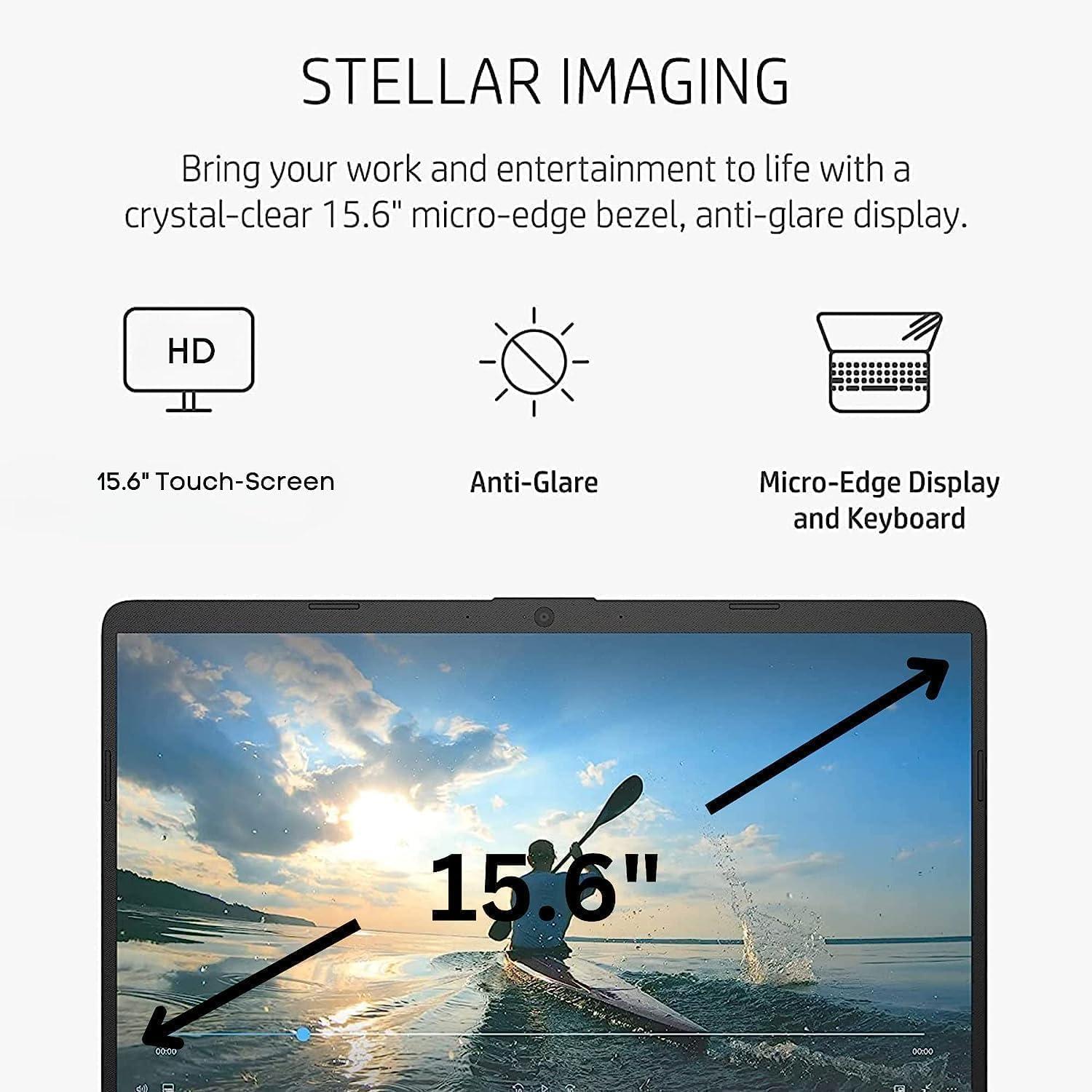 HP HP Flagship Laptop for Business and Student - 15.6" HD Touchscreen, Intel 6-Core i3-1215U Processor, 16GB RAM, 1TB SSD, Windows 11 Pro, with Designed Mouse