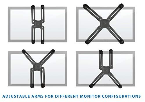 Mount-It! Mount-It! VESA Mount Adapter Mounting Kit for Non-VESA HP ACER Samsung DELL Asus Monitors 13 to 27 Inch LCD LED Screens, VESA 75 and 100 Compatible
