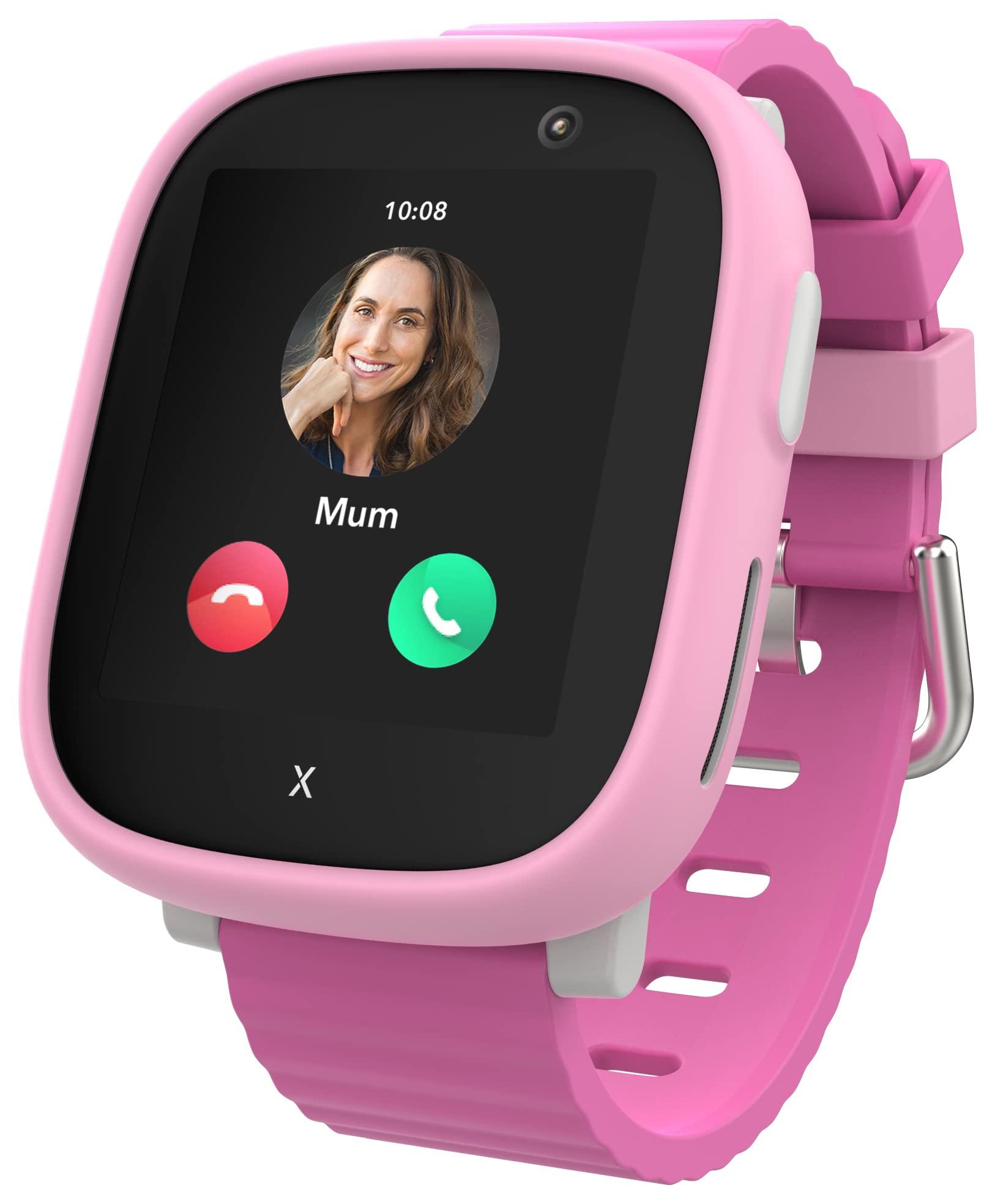 XPLORA XPLORA X6 Play - Watch Phone for Children (4G) - Calls, Messages, Kids School Mode, SOS Function, GPS Location, Camera and Pedometer (Subscription Required) (Pink)