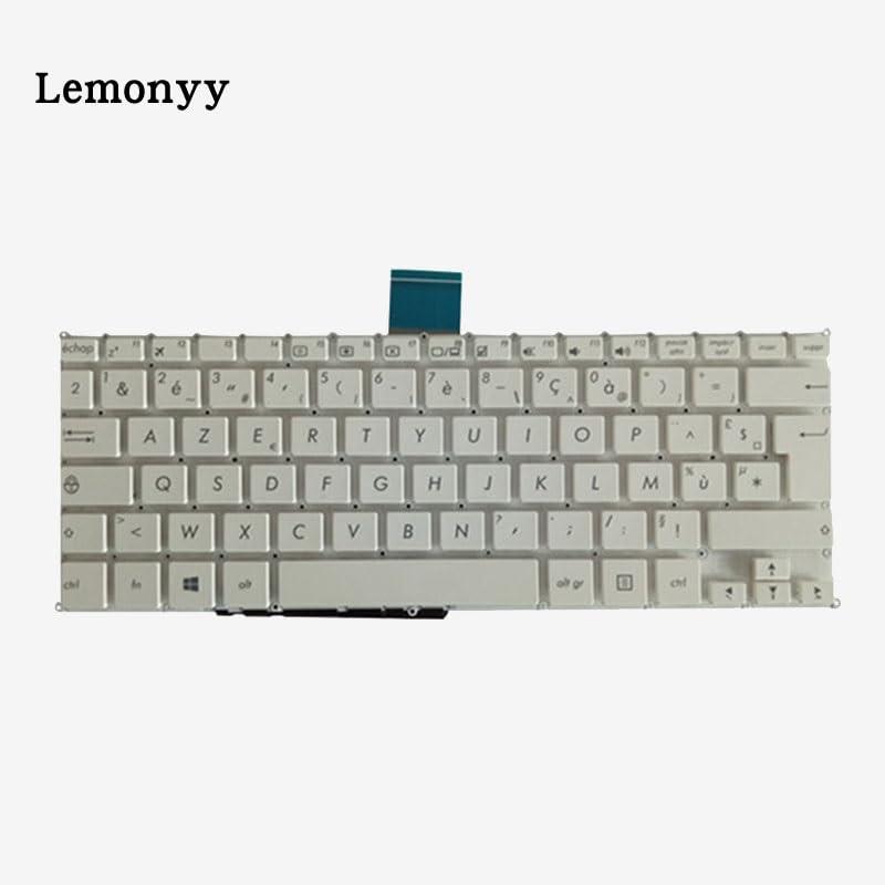 Glintique Glintique OEM French Laptop Keyboard for ASUS F200 F200CA F200LA F200MA X200 X200C X200CA X200L X200LA X200M X200MA R202CA R202LA White/Black Accessories (Color : White)