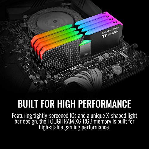 Thermaltake Thermaltake TOUGHRAM XG RGB DDR4 4600MHz 16GB (8GB x 2) 16.8 Million Color RGB Alexa/Razer Chroma/5V Motherboard Syncable RGB Memory R016D408GX2-4600C19A