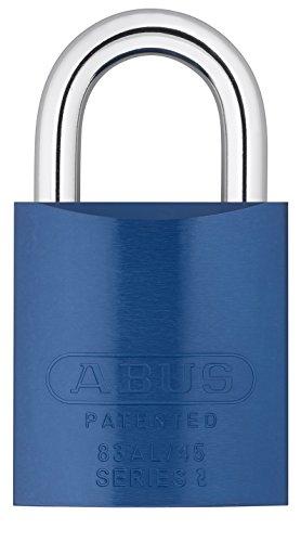 ABUS ABUS 83AL/45-300 S2 Schlage Rekeyable Padlock Aluminum Body Zero-Bitted, 1" Shackle, Blue
