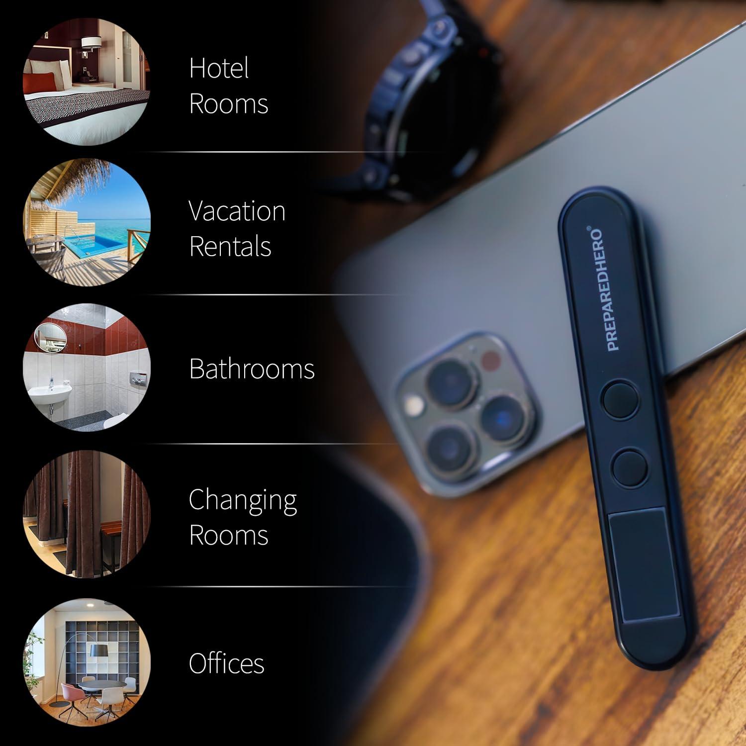 Prepared Hero Prepared Hero Privacy Pen - 5 Pack - Hidden Camera Detector - GPS Tracker Detector - Listening Device Detector - Bug Sweeper - Spy Camera Finder - Hidden Camera Detector for Travel