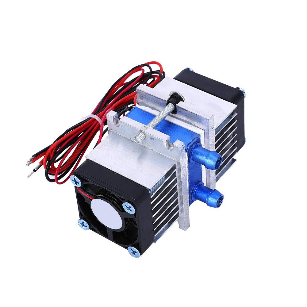 POCREATION Peltier Water Chiller Peltier Water Chiller Dc12V Thermoelectric Cooling System, Dualchip 144W Semiconductor Thermoelectric Peltier Tec112706 Cooler Water Cooling Device (Single Cooler)