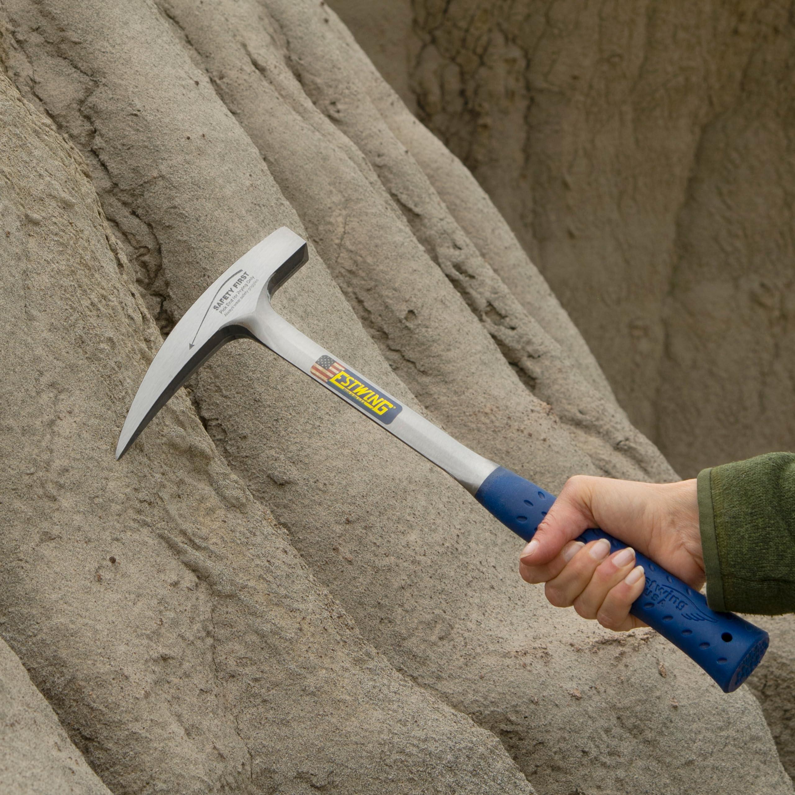 Estwing ESTWING Rock Pick - 22 oz Geology Hammer with Pointed Tip & Shock Reduction Grip - E3-23LP