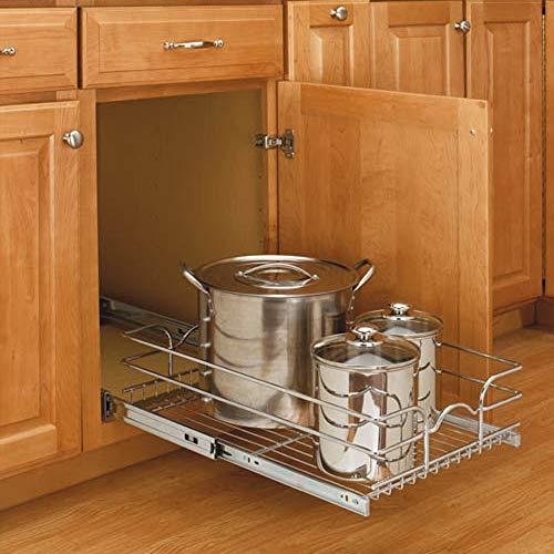 Rev-A-Shelf Rev-A-Shelf - 5WB1-1222-CR - 11 3/8 in. W x 22 in. D Base Cabinet Pull-Out Chrome Wire Basket