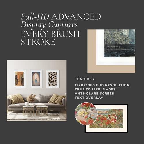 CANVIART Canvia Smart Digital Canvas Display and Frame - for Fine Painting, Wall Art, NFTs, Personal Photos & Videos - Advanced HD Display, NFT Compatibility, Video Playback, Google Photos, 16GB Storage