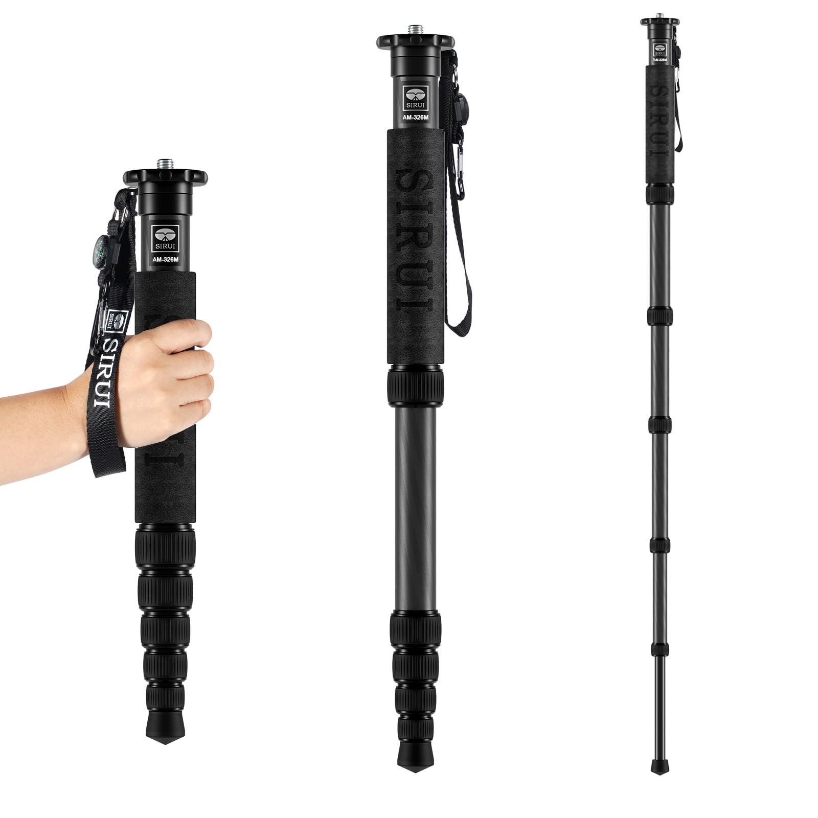 Sirui SIRUI Camera Monopod AM-326M 6 Section Carbon Fiber Portable Compact Lightweight Travel Monopod