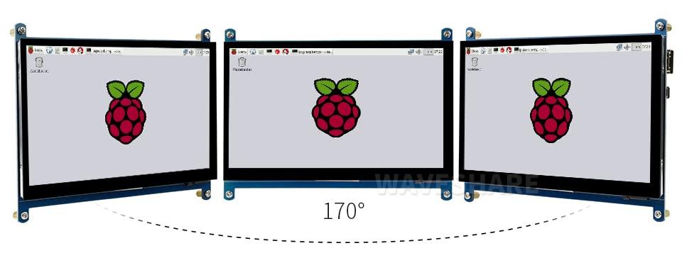 waveshare waveshare 7inch HDMI LCD IPS Capacitive Touch Screen 1024600 Display Monitor for All Rev Raspberry Pi 4B/3B+/3B/2B/B+/A+/Zero,BeagleBone Black Windows 10/8.1/8/7