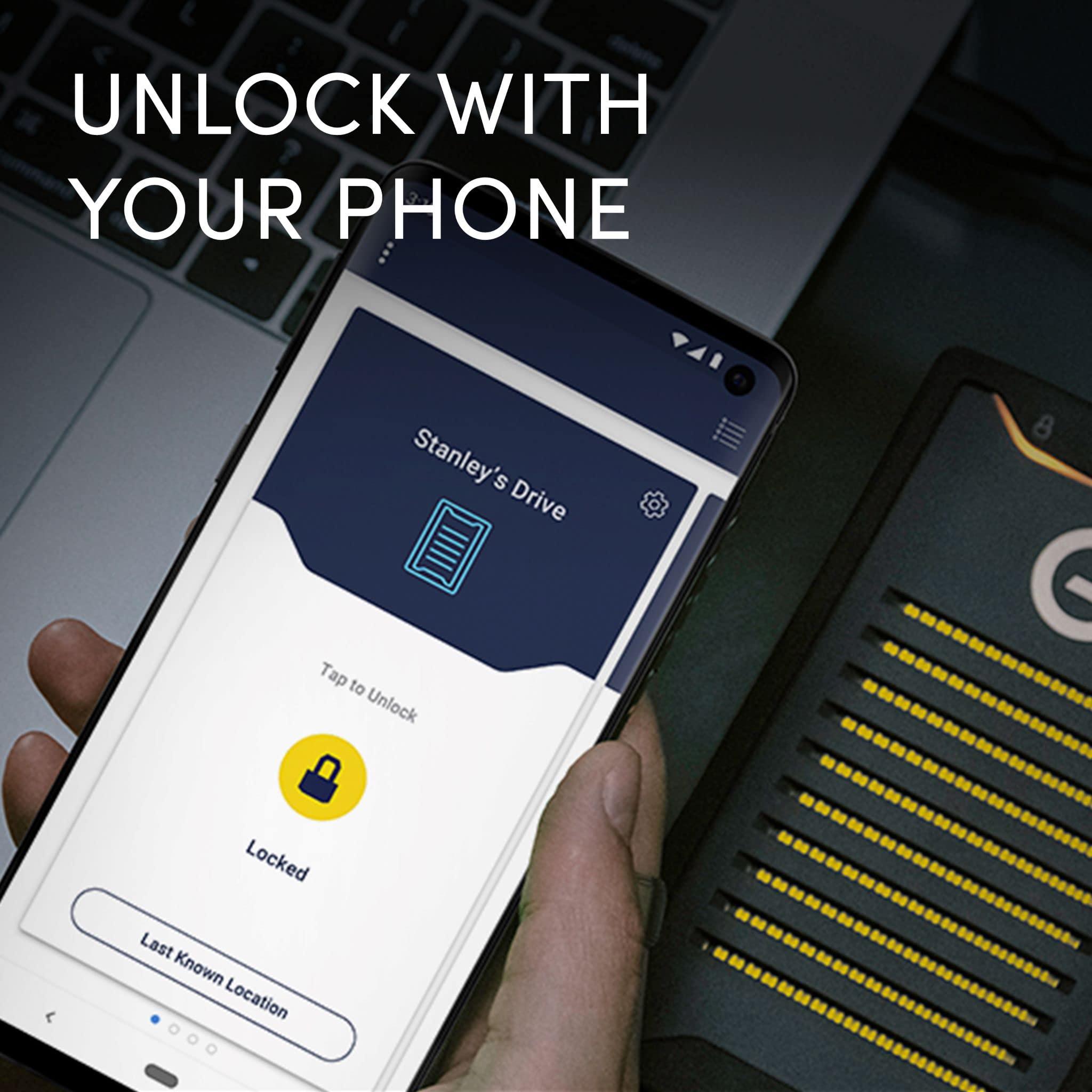 SanDisk Professional SanDisk Professional 4TB G-Drive ArmorLock SSD - Encrypted NVMe Solid State Drive, 1000MB/s, USB-C, High-Level Security, Ultra Rugged - SDPS41A-004T-GBANB