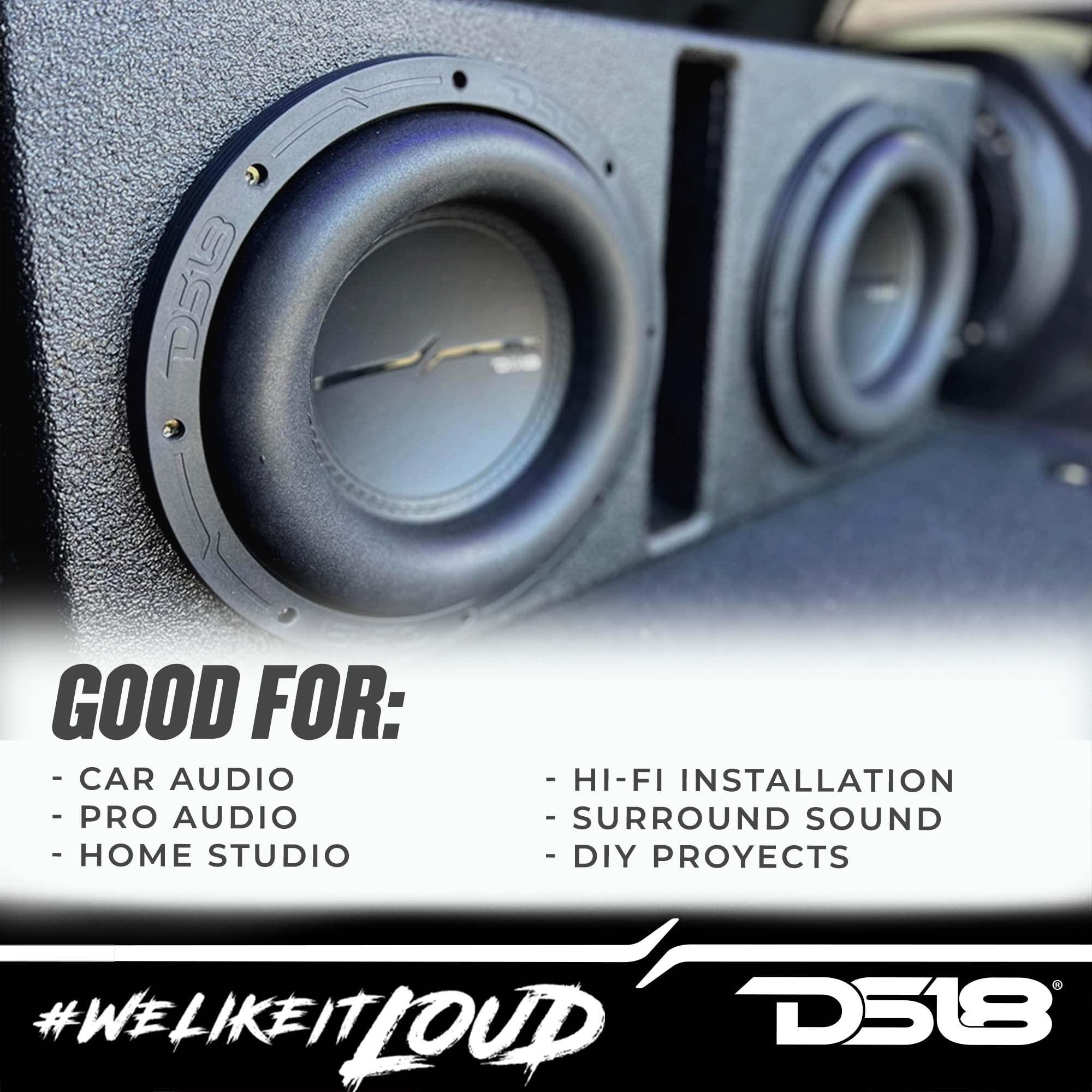 DS18 DS18 ZXI10.2D High Excursion 10 Inches Car Audio Subwoofer 1600 Watts Dual Voice Coil 2-Ohm 4 Magnets (1 Speaker)