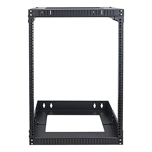 Sound Town Sound Town 2-Post 15U Wall-Mount Open Frame Server and Network Equipment Rack with Adjustable Depth 12\"-20\" (ST2PWOR-A15U)
