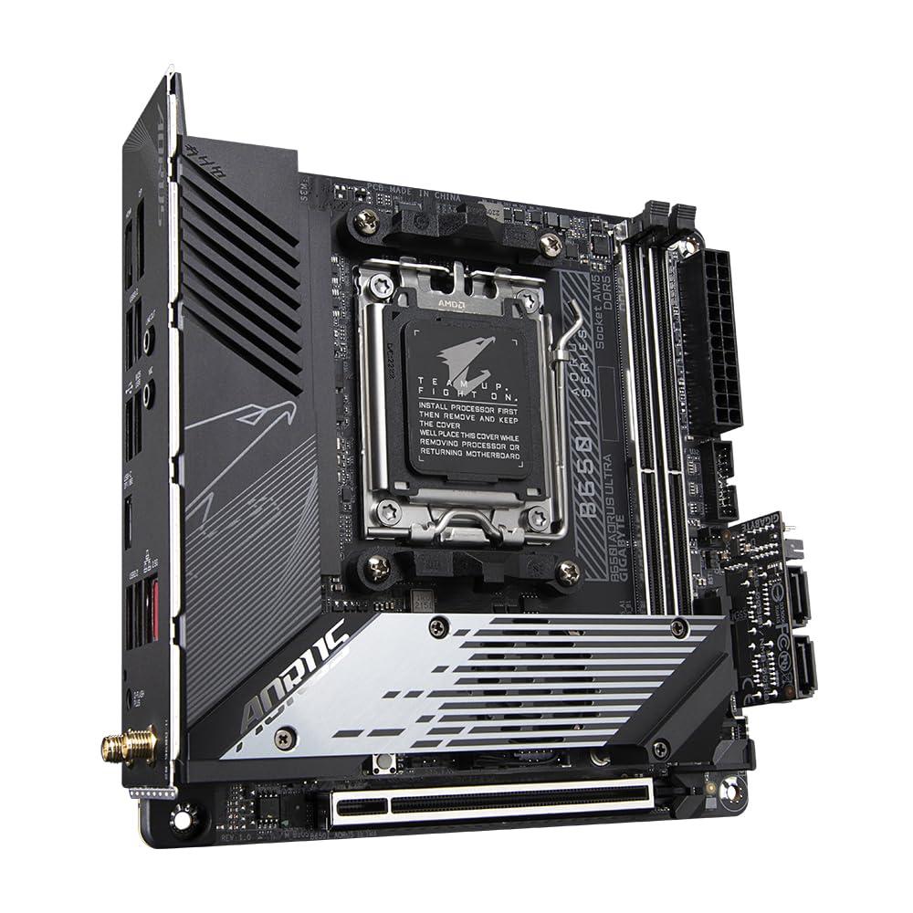 GIGABYTE GIGABYTE B650I AORUS ULTRA mATX Motherboard 2x DDR5~64GB,1x PCIe x16, 3x M.2, 4x SATA 6, 4x USB 3.2, 1x USB-C, 2x USB 2.0