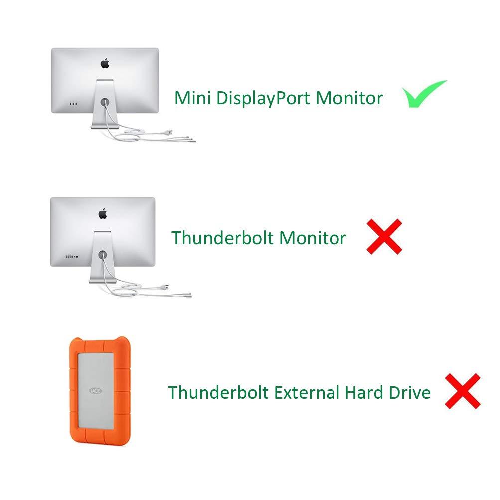 USBCele USBCele USB-C (Thunderbolt 3) to Mini DisplayPort Adapter, USB Type C to Mini Display Port 4K Cable Adapter for MacBook Pro, iMac, LED Cinema Display and More