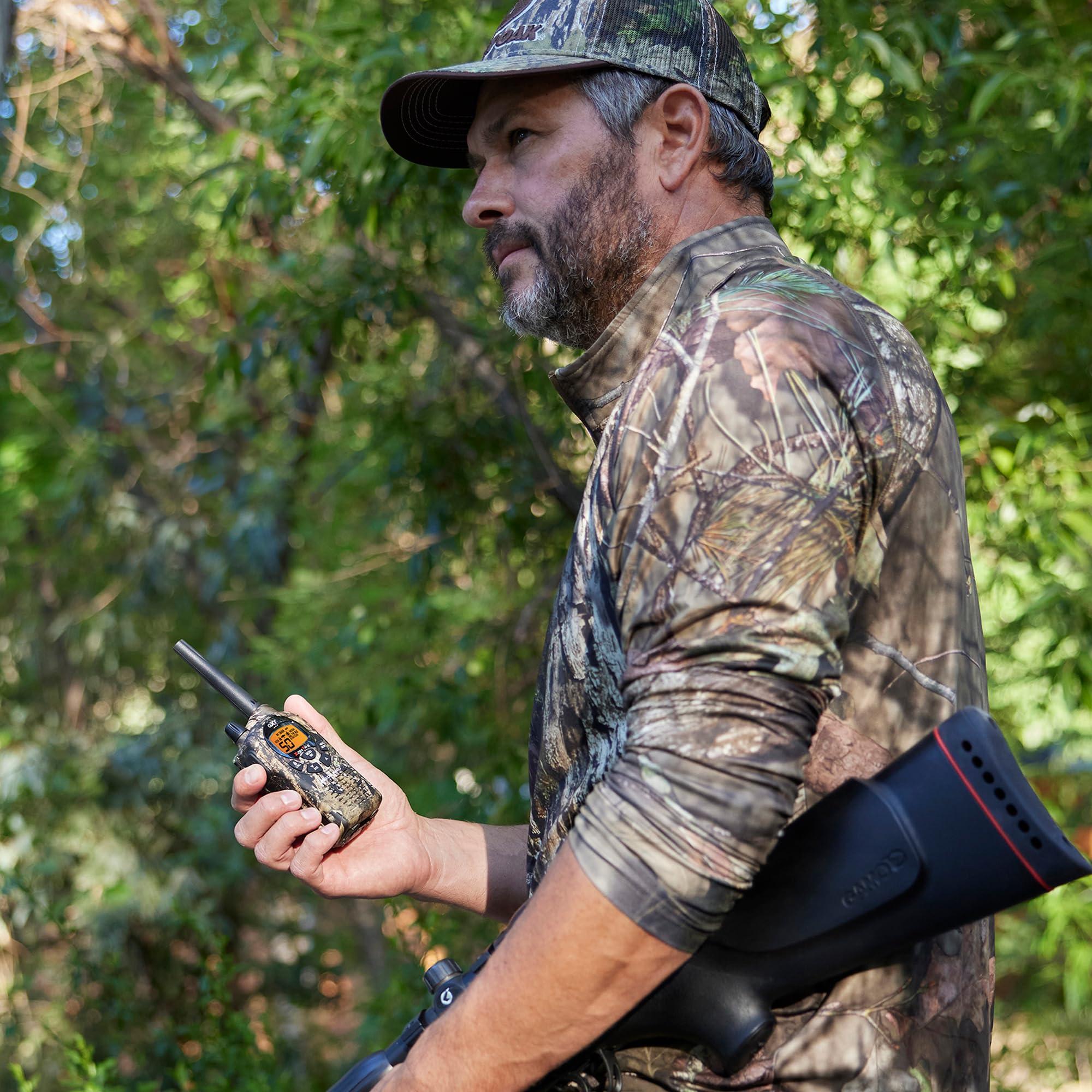 Midland Midland GXT1050VP4 GMRS Two-Way Radio (50-Channel, Long Range, 142 Privacy Codes, SOS, NOAA, Rechargeable Nickle Battery, Mossy Oak Camo, 2-Pack)