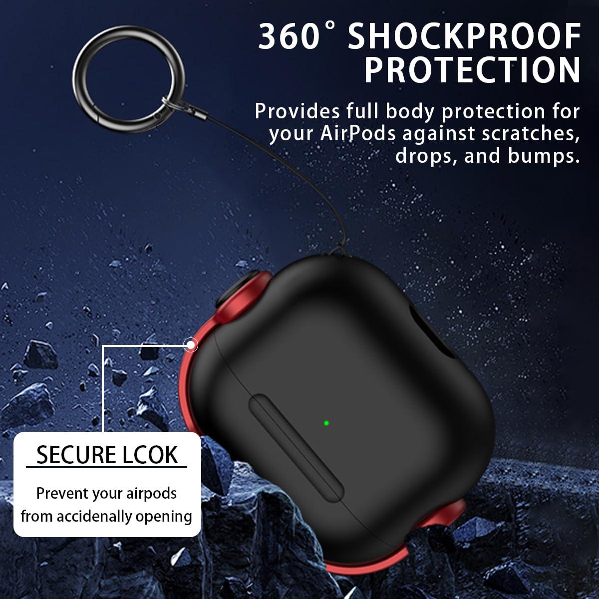 SuSuTiFy Custom Spotify Case for Apple AirPods 4 2024, Personalized Song Singer Music Player Plaque Album Photo Cover with Secure Lock & Keychain, Music Headset Earphone for Air Pod 4th Gen Charging Case,Black