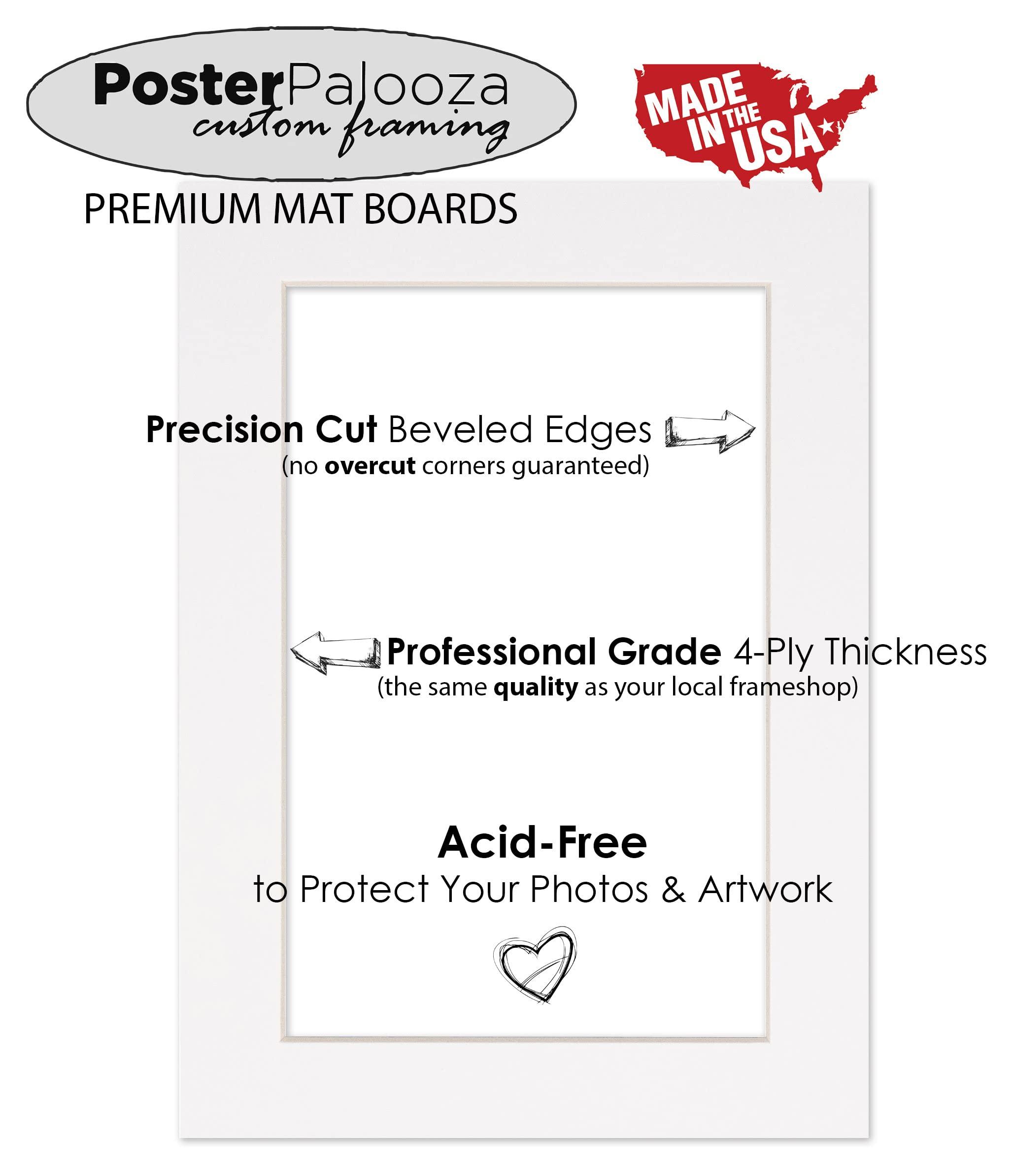 Poster Palooza 32x32 Mat Bevel Cut for 27x30 Photos - Acid Free Light Purple Precut Matboard - For Pictures, Photos, Framing - 4-ply Thickness