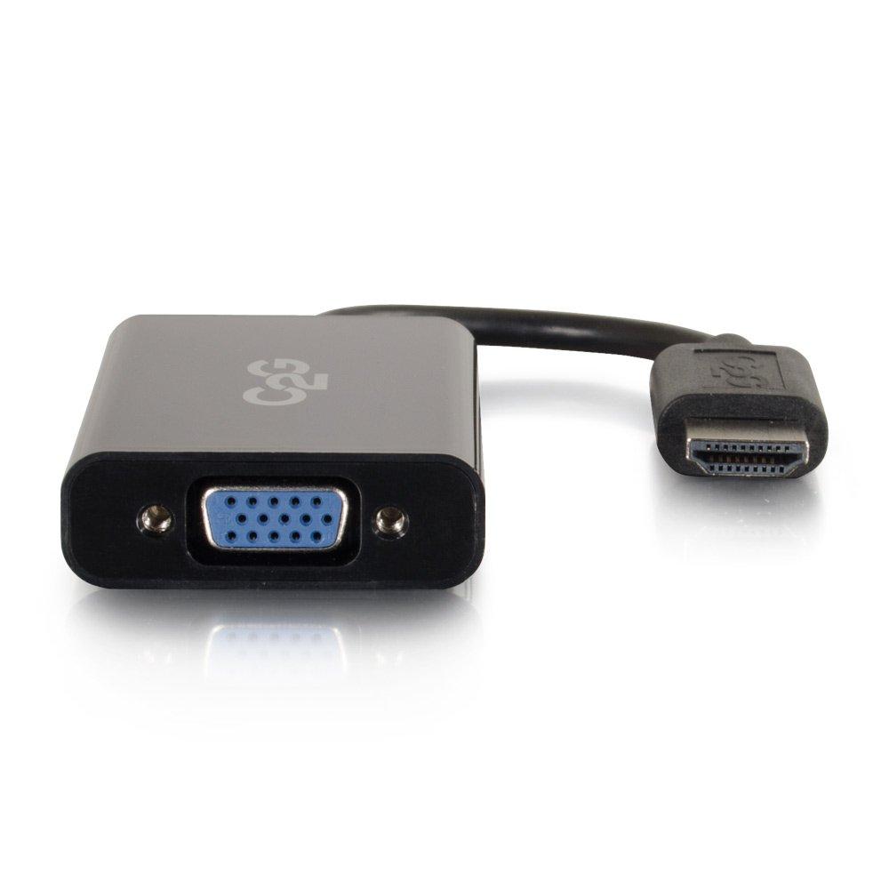 C2G C2G VGA to HDMI, HDMI Adapter, Stereo Audio Adapter, Black, Cables to Go 41351