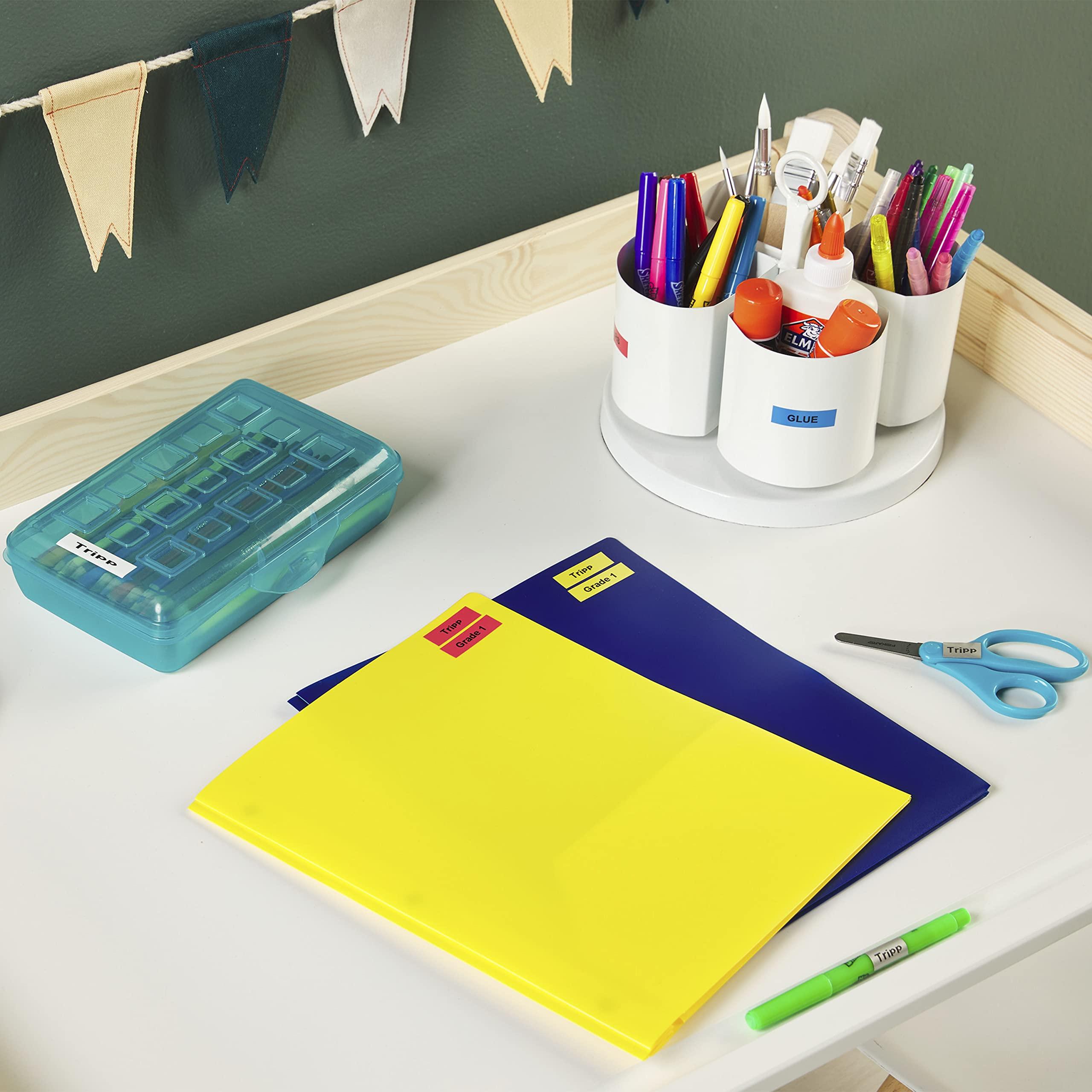 DYMO DYMO Authentic LT Plastic Labeling Tape for LetraTag Label Makers, 1/2" (12mm), Black Print on Clear Tape, 6-Pack