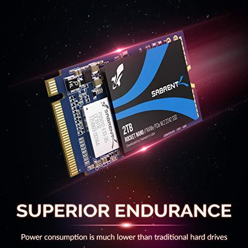 SABRENT SABRENT 2TB Rocket NVMe PCIe M.2 2242 DRAM-Less Low Power Internal High Performance SSD (SB-1342-2TB)